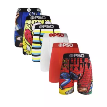 6 шт., сексуальное мужское нижнее белье, боксеры, модные трусы с принтом, мужские трусы, нижнее белье, дышащие летние мужские трусы-боксеры с принтом, плавки