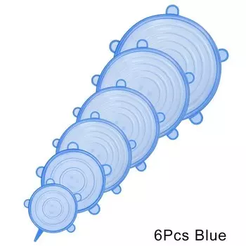 6 шт. силиконовые крышки для посуды WORTHBUY