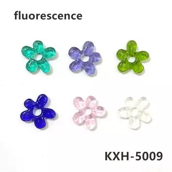 6 шт., стеклянные цветочные подвески JSSMTLP