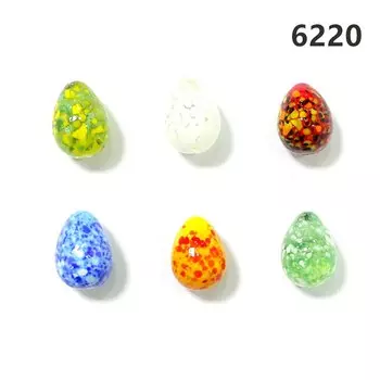 6 шт. стеклянных пасхальных яиц JSSMTLP