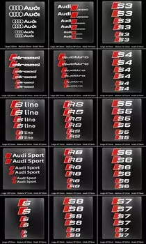 6 шт., термостойкие наклейки на Клещи для audi allroad Sline A1 A3 A4 A5 A6 A7 Q3 Q5 RS S3 S4 S5 S7 S8