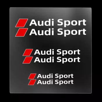 6 шт. термостойкие наклейки на суппорты, декоративные виниловые наклейки на колеса для Audi Sport A3 A4 B8 8P B9 8V B6 A5 B7 A1 A6 C6 Q3 Q5 C7 8I TT