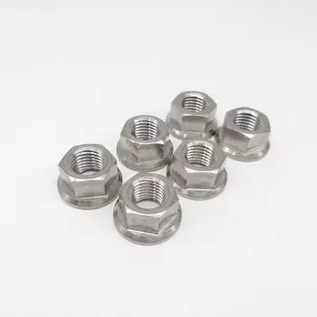 6 шт. титановая Звездочка Ti M10, Фланцевая гайка для Honda Suzuki Yamaha, гайки m10x1.25 мм
