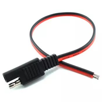 6 шт. Удлинительный кабель 18AWG SAE, 2-контактный быстроразъемный разъем SAE, разъем 10 А для панели солнечной батареи, фотопровод 1 фут/30 см