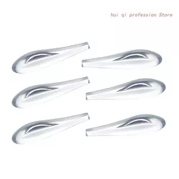 6 шт., универсальный автомобильный передний бампер, разделитель для губ, внешние Акриловые ребра, стикеры для спойлера, комплект для автомобильного кузова, авто, анти-столкновение