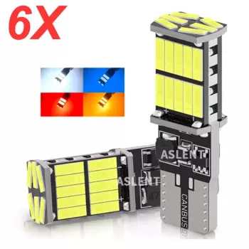 6 шт. W5W T10 Светодиодные лампы Canbus 4014 26SMD 6000K 168 194 Led 5w5 Автомобильный салон купола для чтения номерного знака Сигнальная лампа 12 В