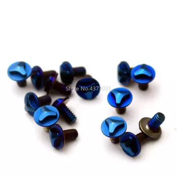 6 штук США MT-85 винт Титан CNC хвостовик ногтей заклепки жареный синий