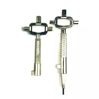 6 в 1, строительный ключ, 2 шт., многофункциональные инструменты из нержавеющей стали, измерительные инструменты для цилиндра замка, замочные ключи