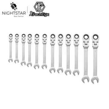 Реверсивный торцевой гаечный ключ Krachtige 6-19 мм