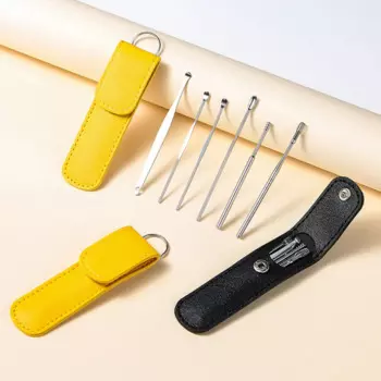 Набор для чистки ушей MOONBIFFY из нержавеющей стали