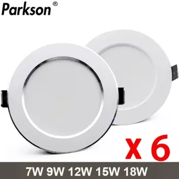 6 шт. водонепроницаемые светодиодные светильники PARKSOn AC220V-240V