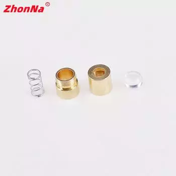 6X9 мм 5,6 мм корпус лазерного диода, корпус, пружина с металлической коллимационной линзой 200-1100 нм, сделай сам, для модуля LD, латунный материал, 1 шт.