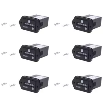 6x AC100-250V, Электромеханический счетчик часов