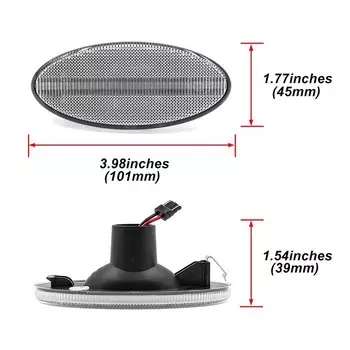 6x дымчатый светодиодный габаритный фонарь для Nissan NV400 Van X62 X62B Opel Movano MK2 для Renault Master MK3, боковые маркеры