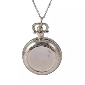 7006 изысканные и простые кварцевые карманные часы с индивидуальным дизайном, серебряные карманные часы с ожерельем