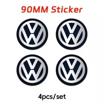 70/80/90/100/120 мм колпаки ступицы колес автомобиля эмблема значок наклейки для Volkswagen VW GTI R Golf Polo Tiguan Passat Touran Scirocco