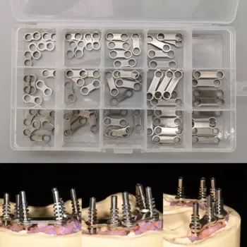 70Pcs Connecting Rods Dental Tools All on 4 Form Dental Prosthesis Metal Implant Supported Overdenture Bar 304 Stainless Steel