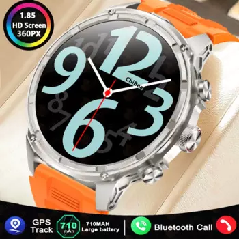 710 мАч спортивные умные часы мужские компас фонарик на открытом воздухе 1ATM водонепроницаемые часы умные Bluetooth вызов голосовой помощник умные часы