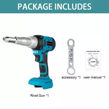 Бесщеточный электрический пистолет для заклепок Makita 18 В 720 Вт