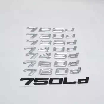 725d 725LD 730d 730Ld 740d 740Ld 745Ld 750d 750Ld эмблема задние номера буквы значки для серии 7 E67 F01 F02 F03 G11 G12