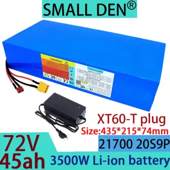 72 В 45 Ач 21700 20S9P литий-ионный аккумулятор 3500 Вт инструмент резервная батарея плавательная лодка электромобиль + зарядное устройство 84V2A3A5A