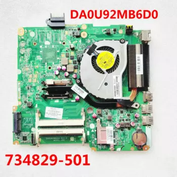 734829-501 DA0U92MB6D0 для HP Pavilion 15-N 15-N013DX Материнская плата ноутбука DDR3 с радиатором U92 материнская плата 100% полностью протестирована ОК