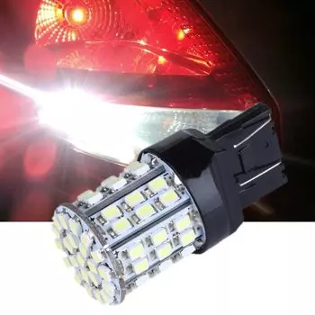 7443 лампочек 7440 T20 W21W 1206, 12 В, 1,5 Вт, 6000K, LED-лампочка, стоп-сигнал, цвет белый, 1 шт.