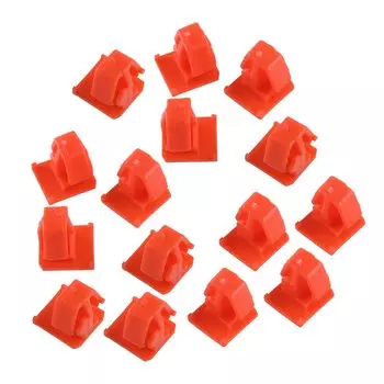 75305SH4003, красный, 40 шт., боковой молдинговый зажим для автомобиля, для Honda Civic, Задняя отделка двери, боковая юбка