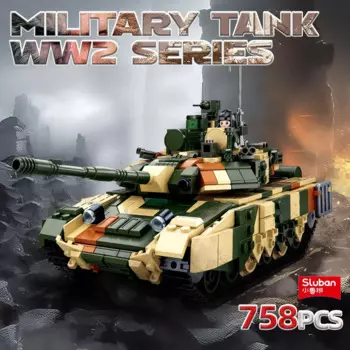 758 шт. T89MS основный боевой танк, строительные блоки, армейский тяжелый танк с оружием, модель солдата, фигурки, кирпичи, детские игрушки «сделай сам», праздничные подарки