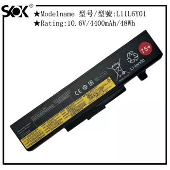 75 + Аккумулятор для ноутбука Lenovo ThinkPad E430 E431 E435 E440 E445 E531 E535 E545 B590 E530 E540 45N1048 45N1049 L11L6Y01