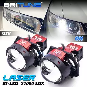 75 Вт Лазерный Би светодиодные линзы Автомобильные фары проектор 3 дюйма 27000LM авто лампа Hyperboloid Retrofit Biled для Hella 3R G5 кронштейн