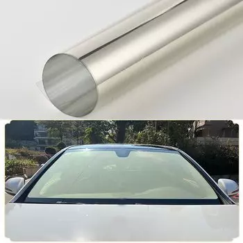 75x300 см 74% VLT светло-золотой тонировка лобового стекла автомобиля, фольга для переднего и заднего окна, зеркальная светоотражающая тонирующая пленка для лобового стекла на солнечной энергии