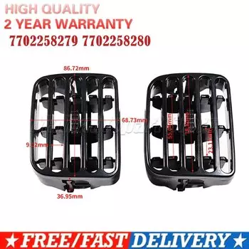 7702258375 7702258279 2 шт. Центральная решетка вентиляционного отверстия для Renault Clio II 1998-2001/Thalia I 2001-2006 7702258280