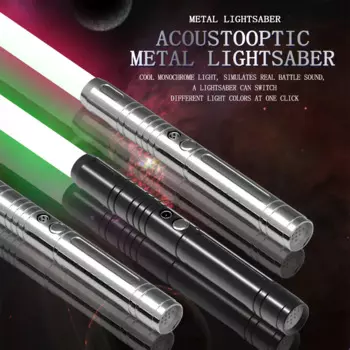 77 см RGB 7-цветный сменный световой меч с металлической ручкой и режимом звуковых эффектов FX Duel Light Sword USB Зарядка светодиода