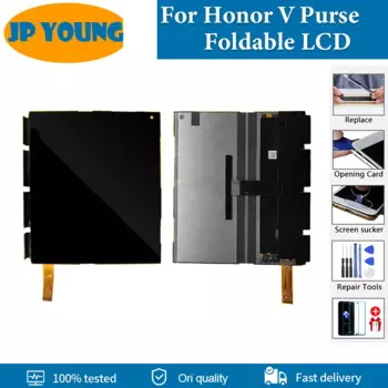 7,71 "Оригинальный кошелек для Huawei Honor V, складной ЖК-дисплей, сенсорный экран, цифровой преобразователь в сборе для Honor V, сменный кошелек с дисплеем