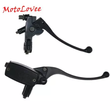 Передний гидравлический рычаг тормоза для мотоцикла 7/8 дюйма, 22 мм, черный, левый и правый, универсальный тормозной переключатель M10