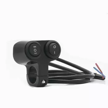 7/8 дюймов 22 мм руль мотоцикла 12 В переключатель фар двойная кнопка управления водостойкая мигалка динамик переключатель модифицированные аксессуары