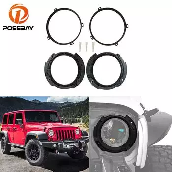 7 "Автомобильная фара s сменный кронштейн для крепления кольцесветильник фара Базовый комплект аксессуары для Jeep Wrangler JK 2007-2015 2016 2017 2018