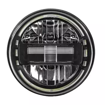 7-дюймовые светодиодные фары DOT E-mark E24 для Lada Niva 4x4 1995-21 с ореолом DRL для Jeep Wrangler TJ,LJ,CJ,JK JL