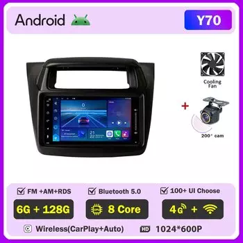 7-дюймовый автомобильный Android для Mitsubishi Pajero Sport Triton 2014 Android авто беспроводной Android Авто Carplay No 2din DVD Bluetooth DSP