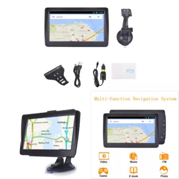 7-дюймовый автомобильный GPS-навигатор, 8 ГБ, портативная пожизненная карта, обновленная разговорная система навигации «Поворот-поворот»