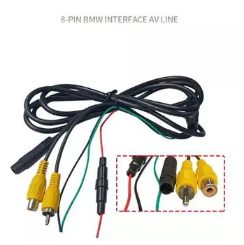 7-дюймовый автомобильный кабель питания для монитора, 8-контактный разъем, 6-контактный металлический разъем для автомобильного монитора, универсальный удлинитель питания