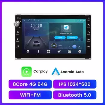 7-дюймовый автомобильный радиоприемник Android 13 для VW Volkswagen Passat B5 MK4 MK5 Jetta Bora Polo GPS-навигация DVD-плеер Carplay Android auto Wi-Fi