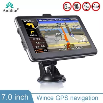 7-дюймовый GPS-навигатор для грузовика, 256 м, 8 ГБ, wince 6,0, навигатор MTK, GPS-навигация, FM, Бесплатная офлайн-Карта Европы, Северной Америки