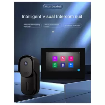 7-дюймовый граффити Wi-Fi визуальный дверной звонок HD 1080P мобильное обнаружение интеллектуальный дверной звонок двустороннее аудио удаленное отверстие двери