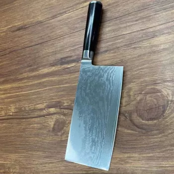 7-дюймовый китайский шеф-нож 10Cr15CoMoV, 67 слоев, острый Кливер из дамасской стали, нарезка кухонных ножей для резки овощей, мяса