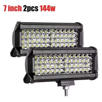 7-дюймовый комбинированный светодиодный светильник 120 Вт Spot Flood Beam 4x4 Spot 12V 24V 4WD Barra Светодиодная фара для авто лодок SUV ATV iLight.