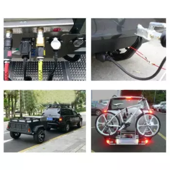 7-контактный светильник для прицепа, удлинительный кабель для края грузовика, кемпера, каравана, розетка, часть шнура, часть