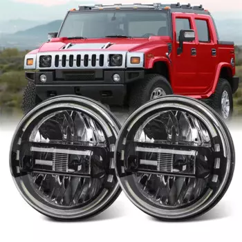 Светодиодная фара 7 дюймов DOT E9 дальний/ближний свет DRL Автомобильная фара для Lada Niva Urban 4x4 suzuki samurai Off Road Uaz Hunter Hummer H1 H2