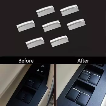 7 шт. кнопки оконного подъемника для Toyota Highlander Camry RAV4 Corolla, AYGO Verso AVENSIS YARIS VITZ Auris Sienna Fortuner Tundra